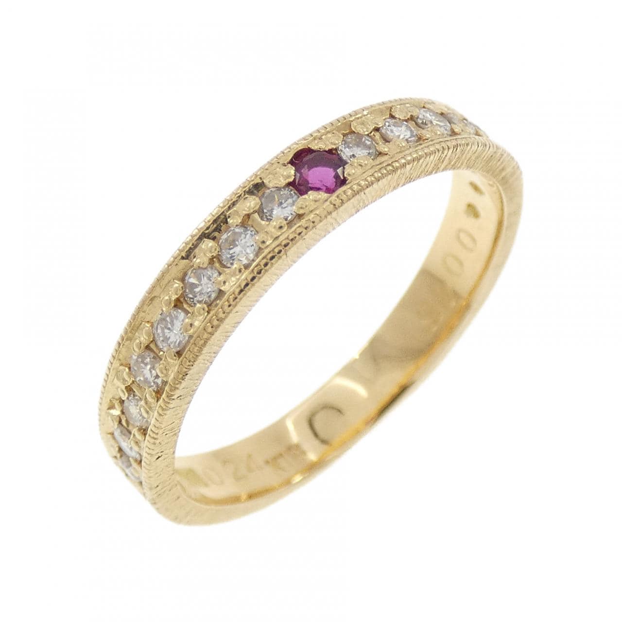 K18YG ルビー リング 0.045CT