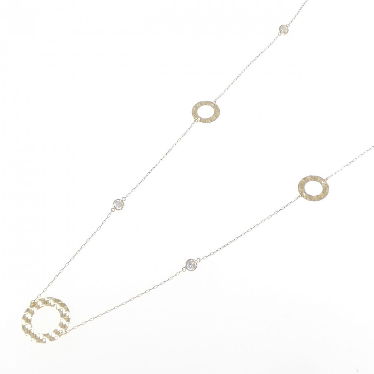 K18YG ダイヤモンド ネックレス 0.70CT
