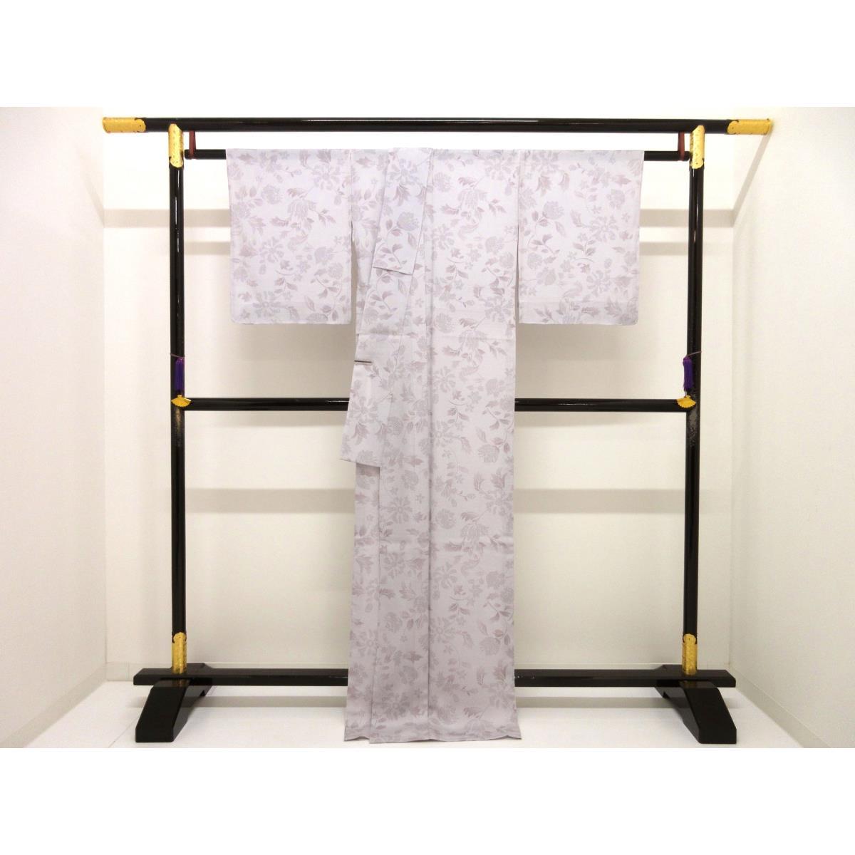 【新品】単衣　駒絽小紋