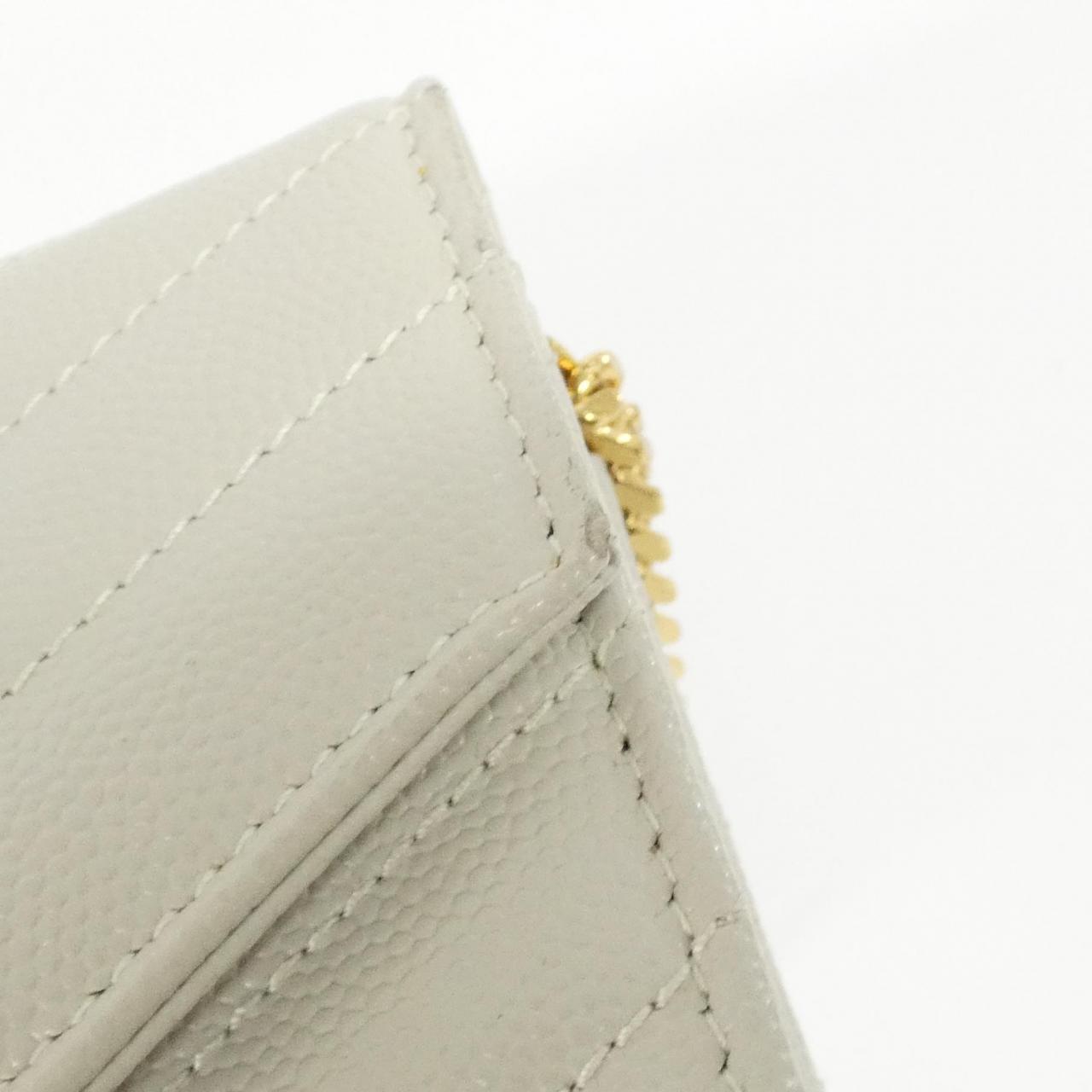 サンローラン 393953 BOW01 チェーンウォレット