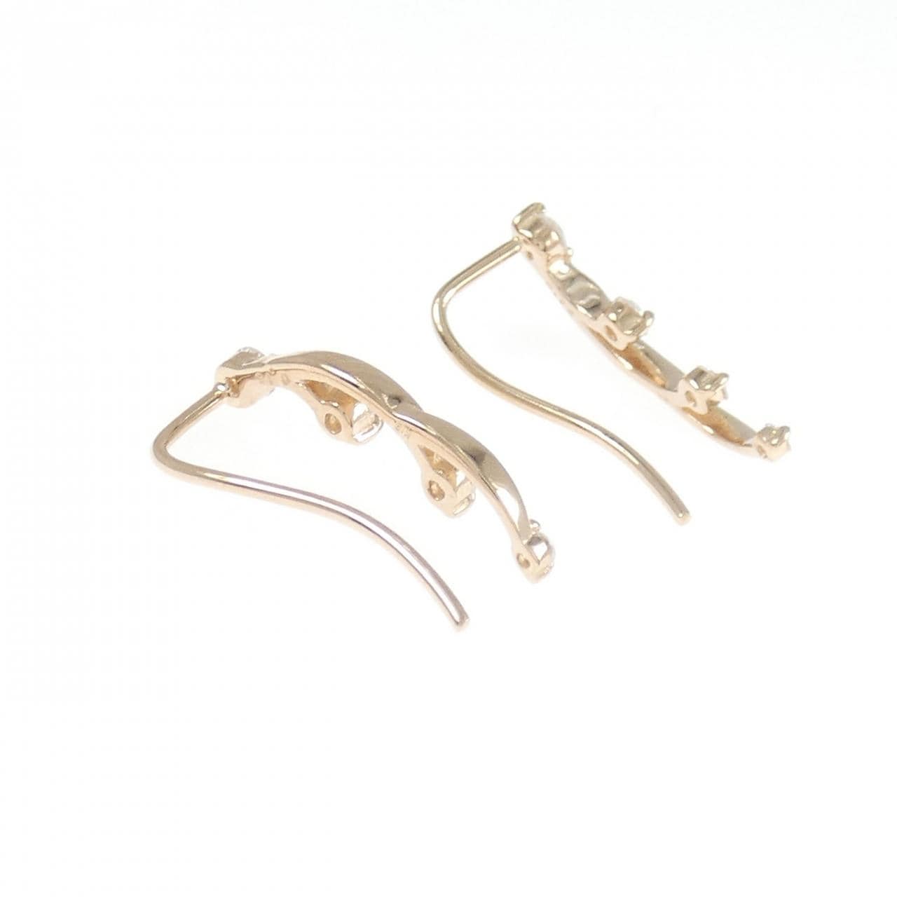K18PG ダイヤモンド ピアス 0.30CT