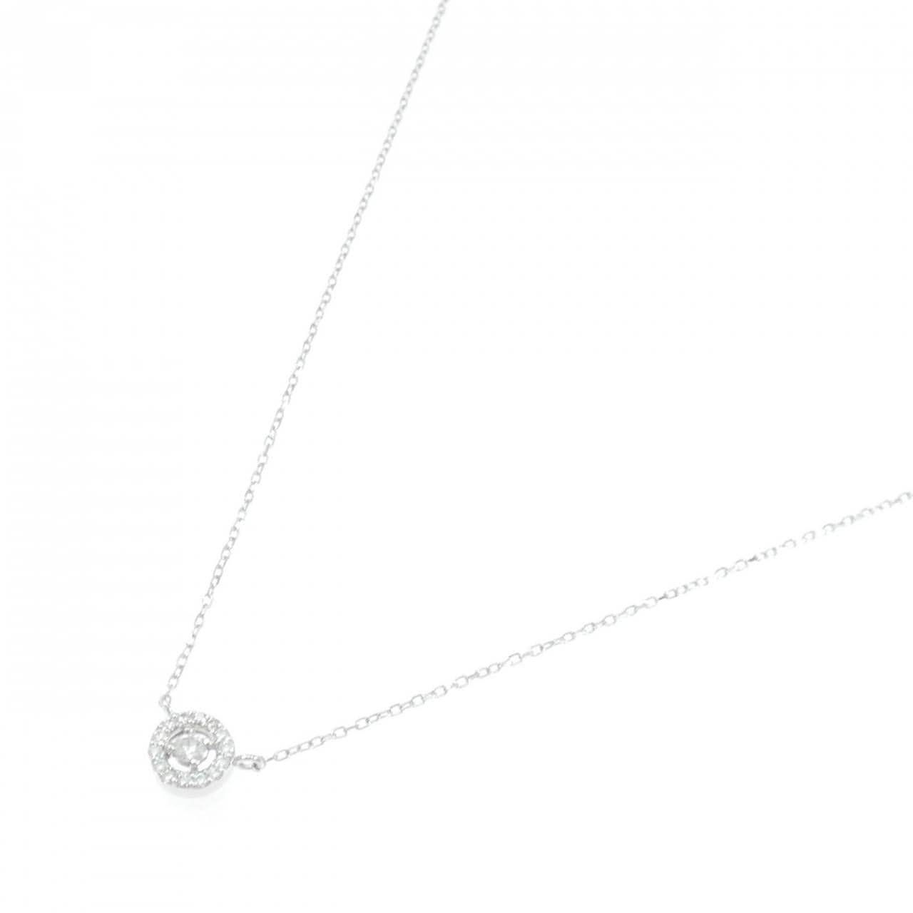 K18WG ダイヤモンド ネックレス 0.13CT