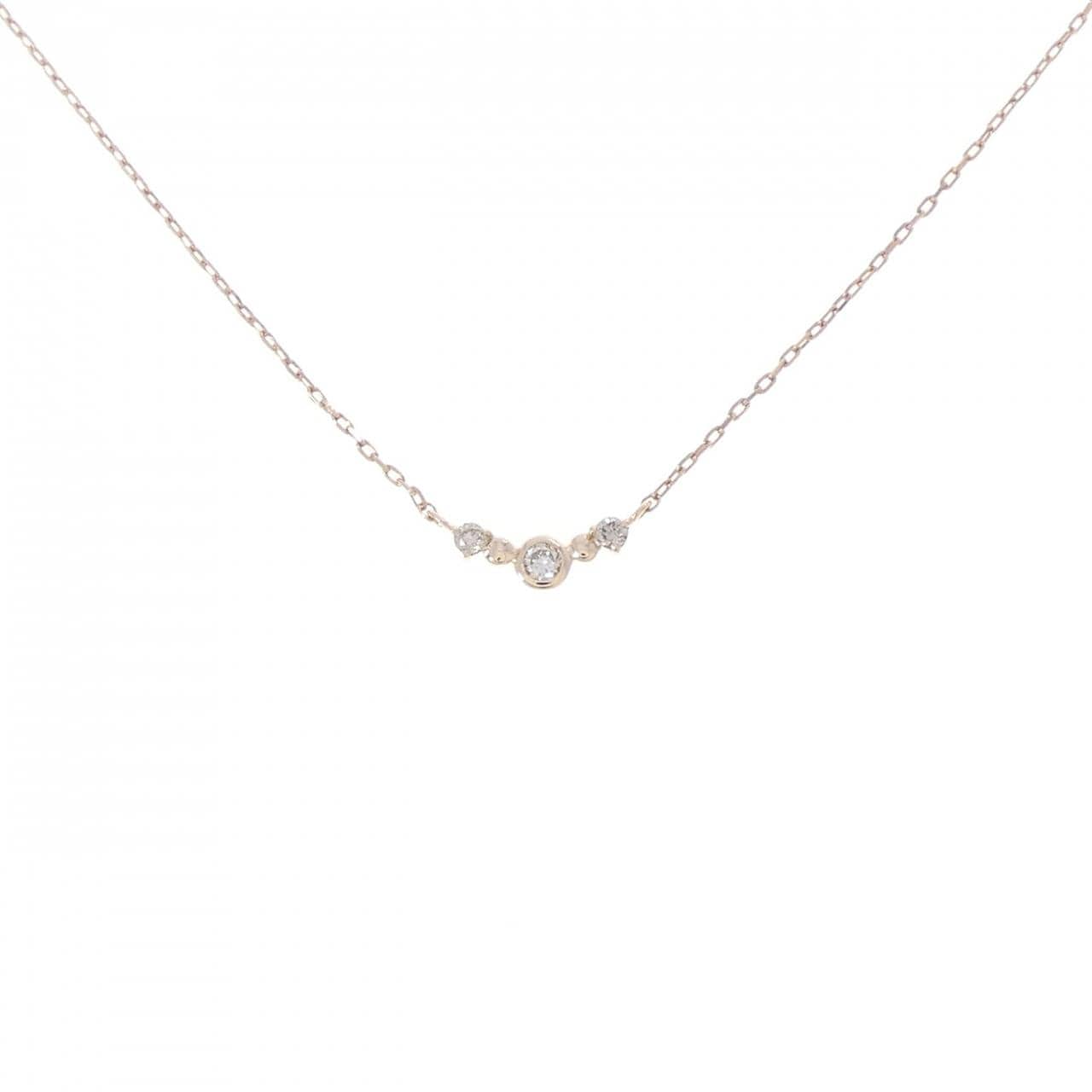 K10PG ダイヤモンド ネックレス 0.04CT