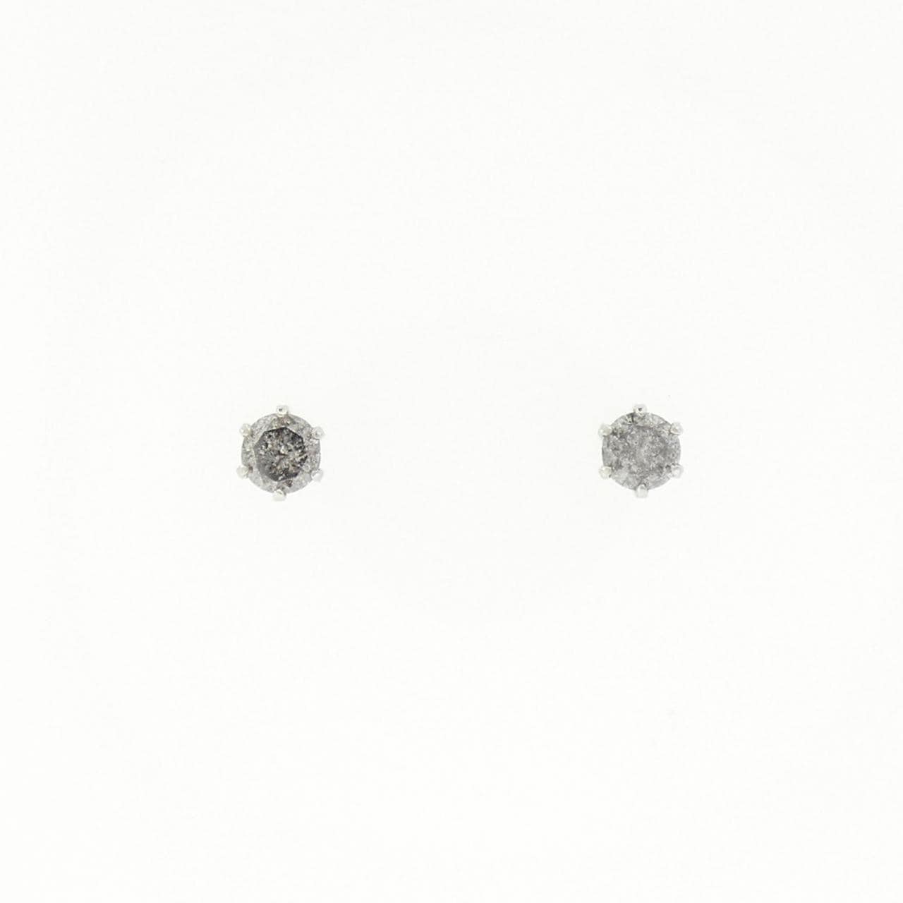 PT900 ソリティア ダイヤモンド ピアス 0.30CT