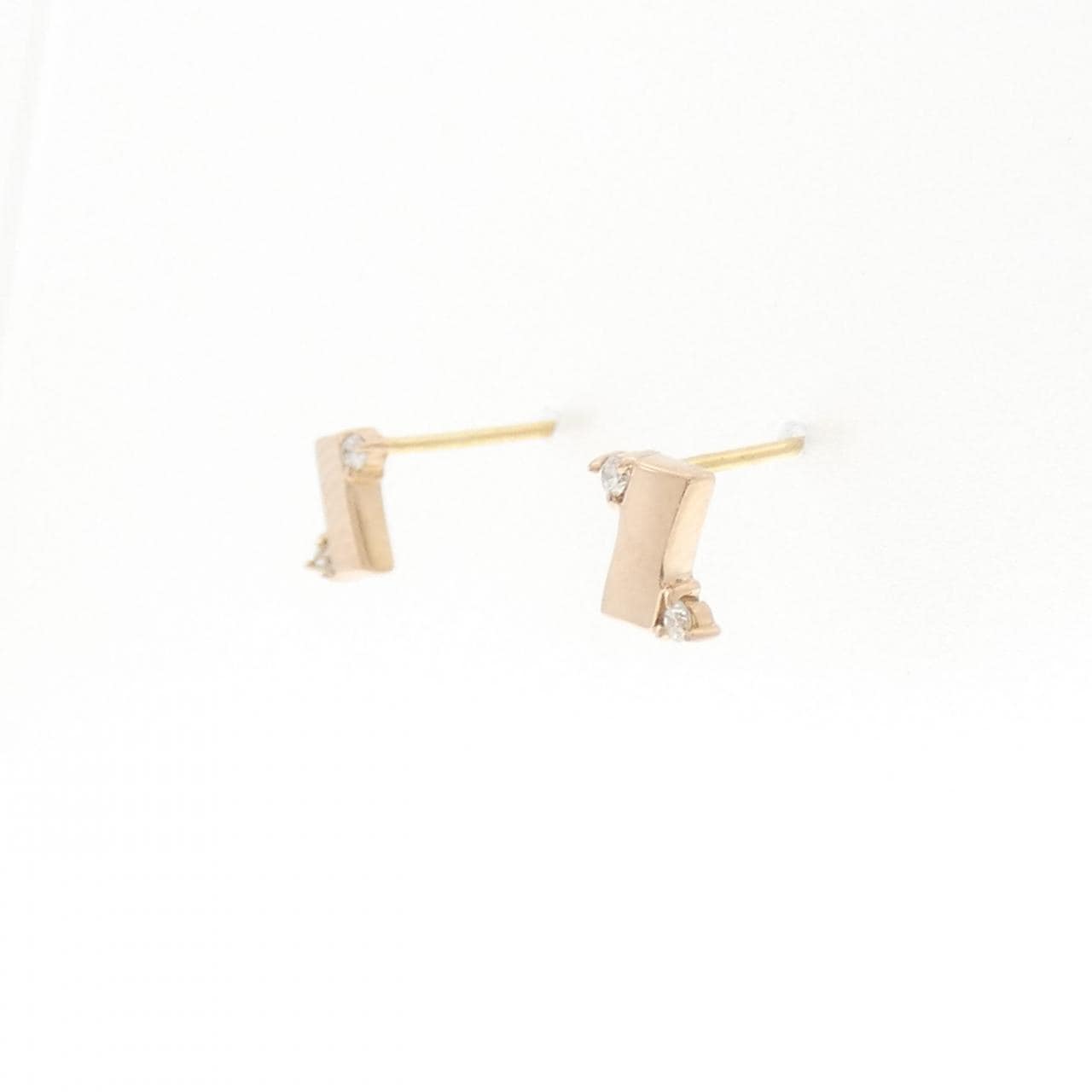 K18PG/K18YG ダイヤモンド ピアス 0.02CT