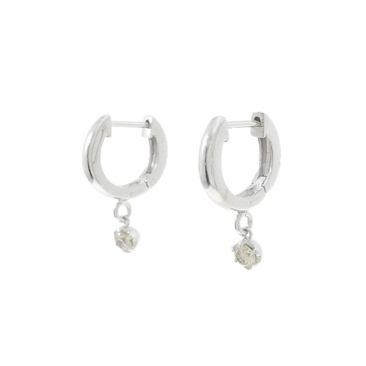 K18WG ダイヤモンド ピアス 0.20CT