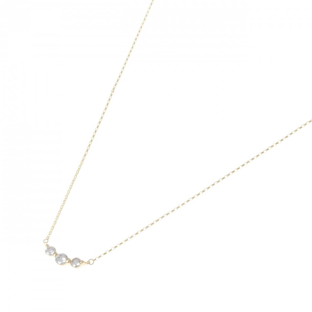 K18YG ダイヤモンド ネックレス 0.30CT