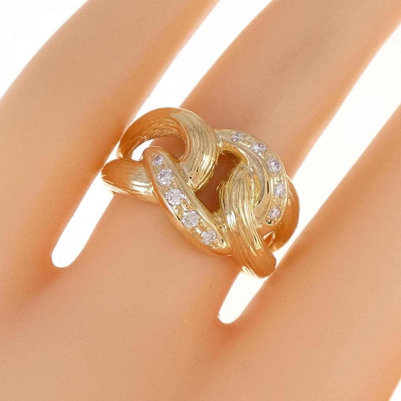 K18YG ダイヤモンド リング 0.16CT