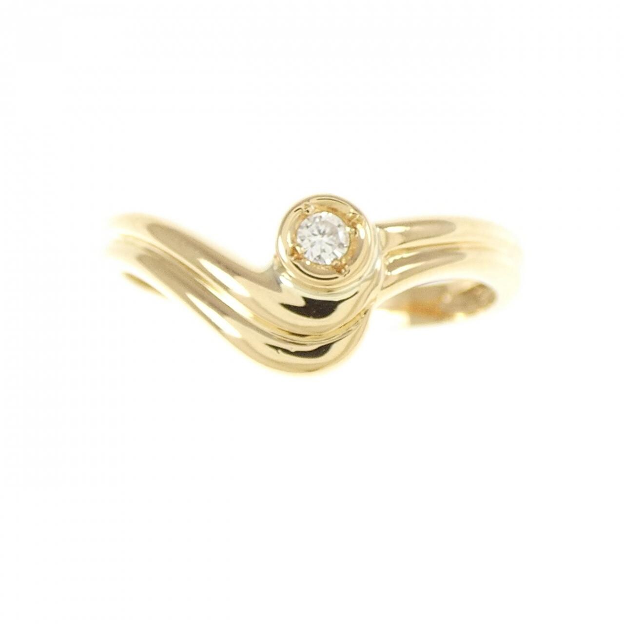 K18YG ダイヤモンド リング 0.03CT