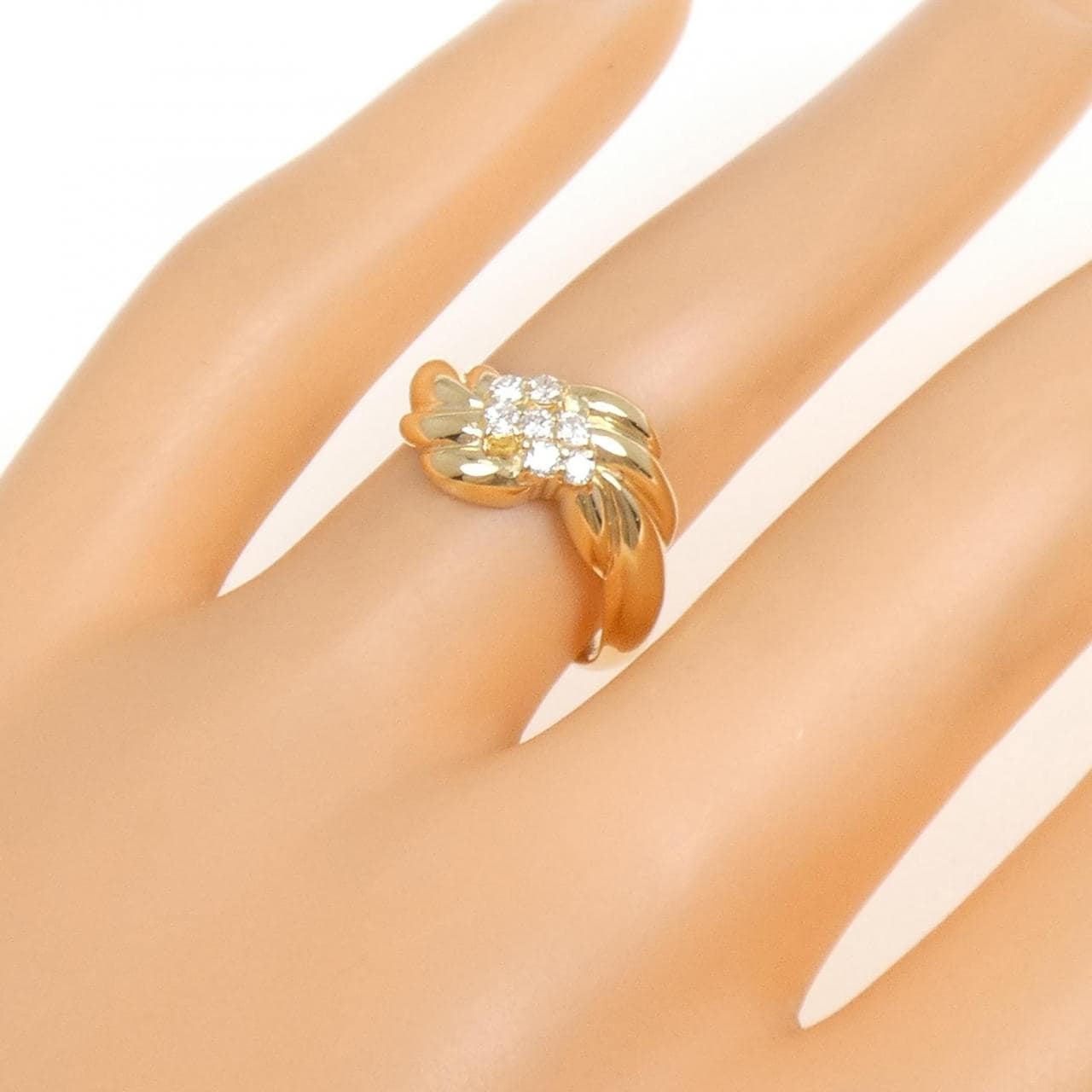 K18YG ダイヤモンド リング 0.15CT