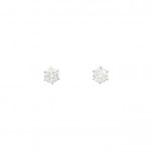 【リメイク】PT/ST ダイヤモンド ピアス 0.301CT 0.315CT F SI1 3EXT-EXT H&C