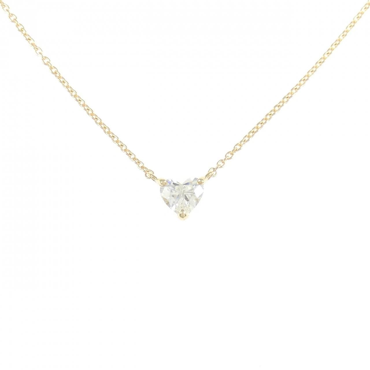 【リメイク】K18YG ダイヤモンド ネックレス 0.323CT H SI1 ハートシェイプ