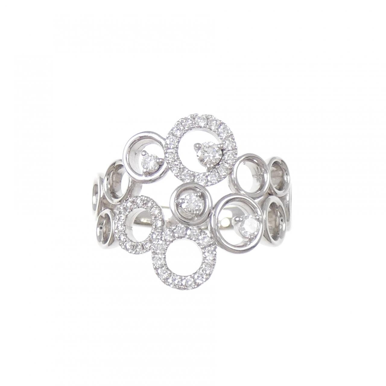 K18WG ダイヤモンド リング 0.34CT