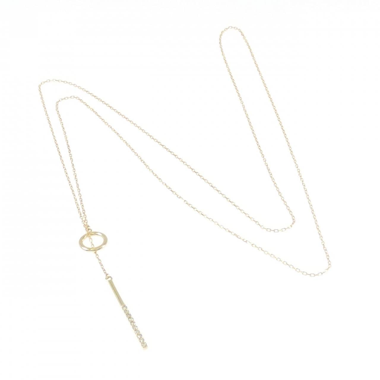 K18YG ダイヤモンド ネックレス 0.10CT