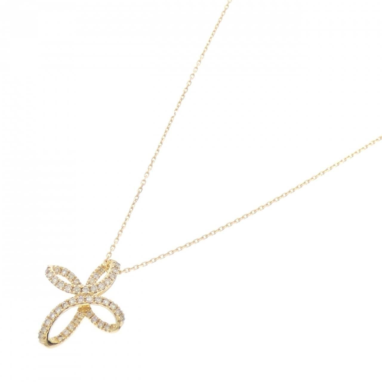 K18YG ダイヤモンド ネックレス 0.25CT