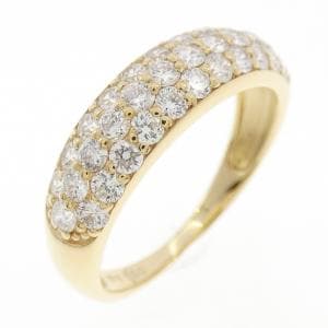 K18YG パヴェ ダイヤモンド リング 1.00CT