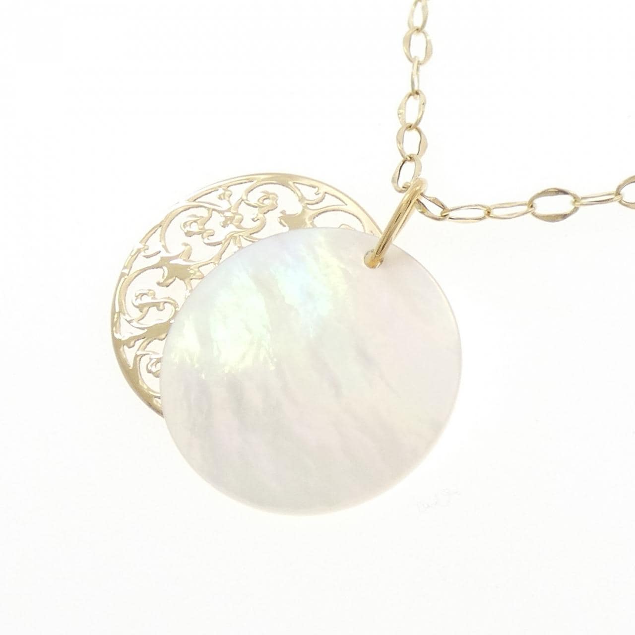 K18YG マザーオブパール ネックレス