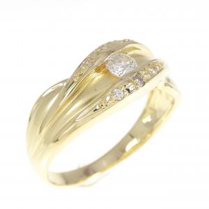 K18YG ダイヤモンド リング 0.20CT
