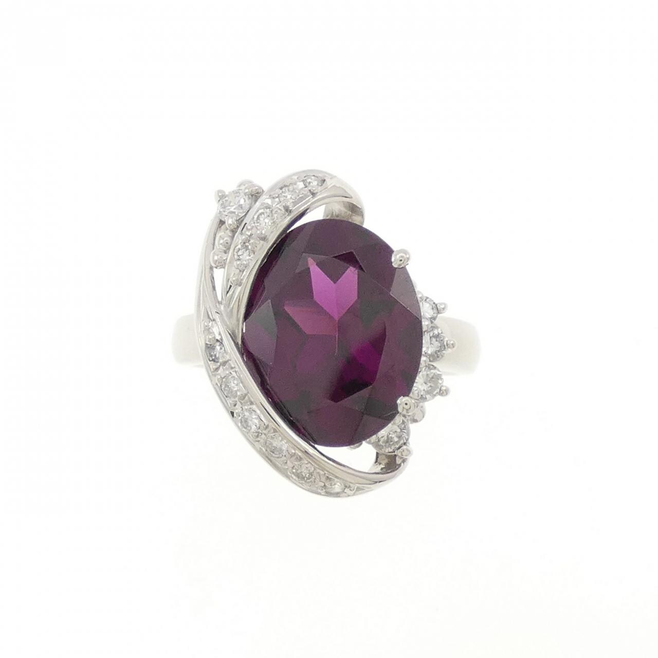 PT900 Garnet Ring 5.79CT