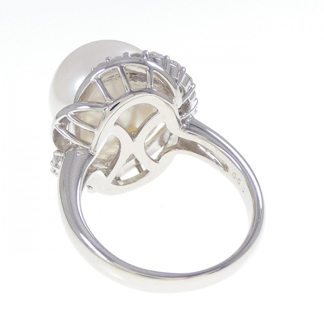 PT900 白蝶パール リング 14.0mm