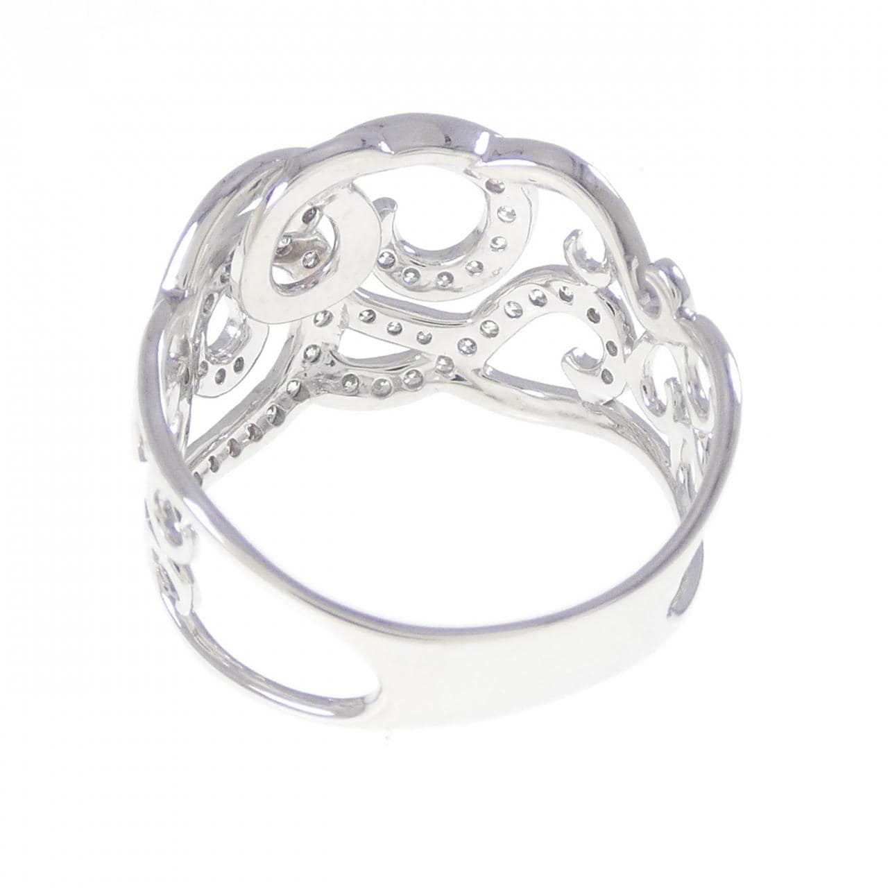 K18WG ダイヤモンド リング 0.38CT