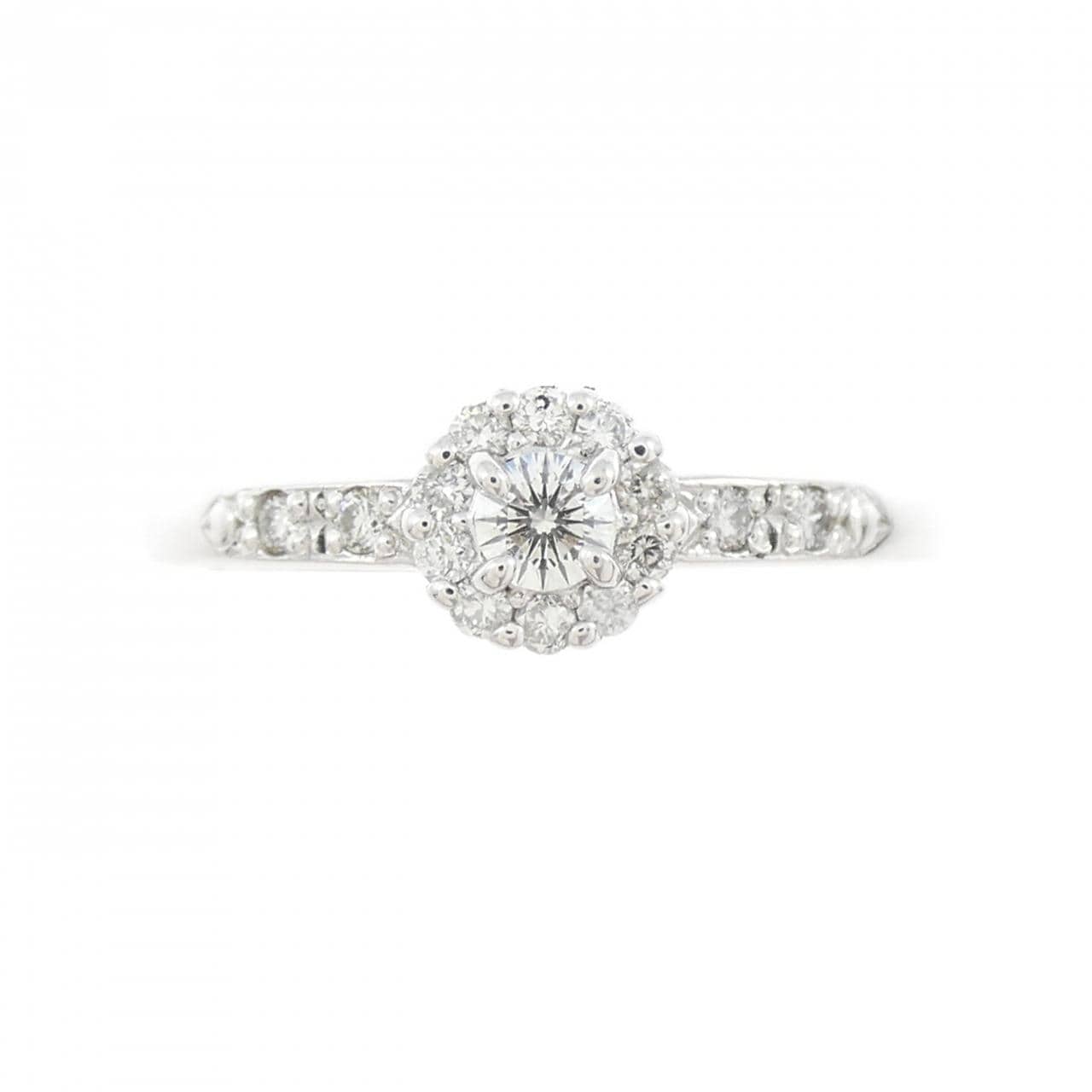 K18WG ダイヤモンド リング 0.12CT