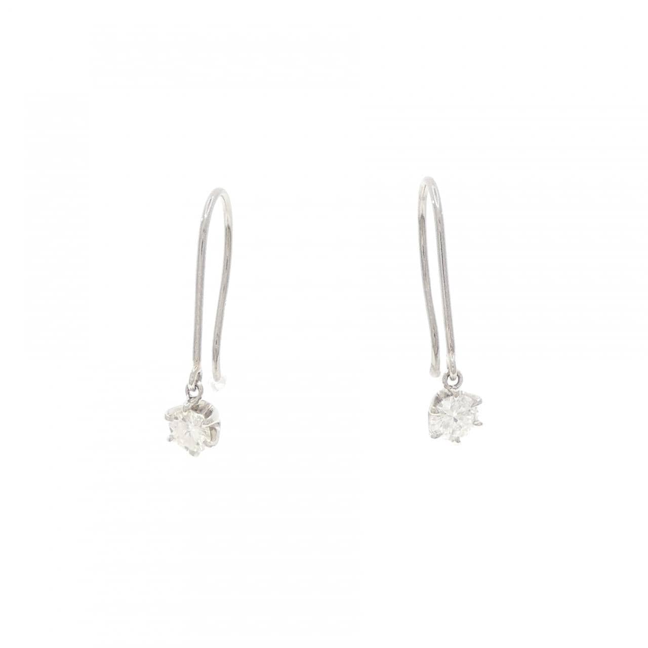 PT900 ダイヤモンド ピアス 0.26CT