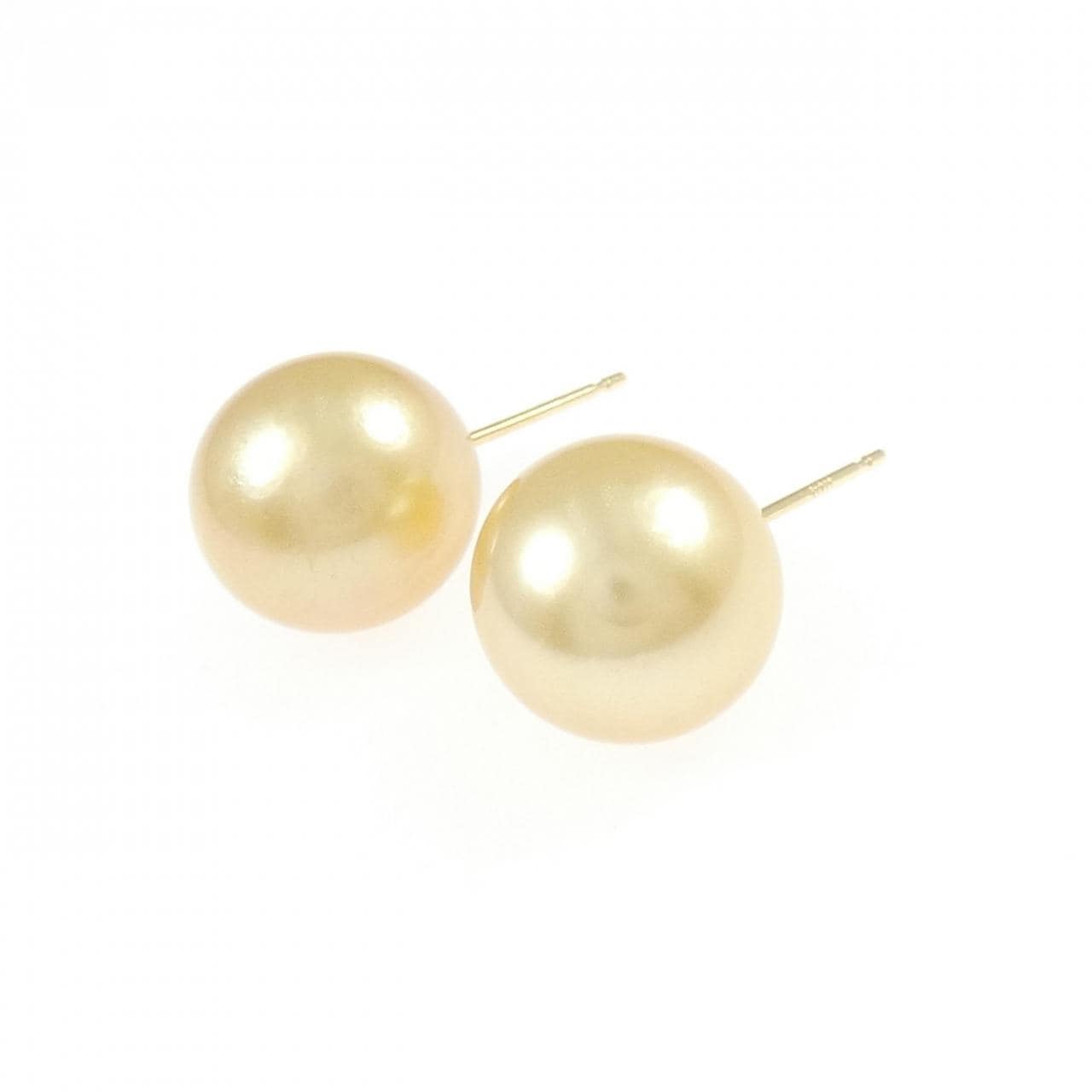 K18YG 白蝶パール ピアス 11.3mm