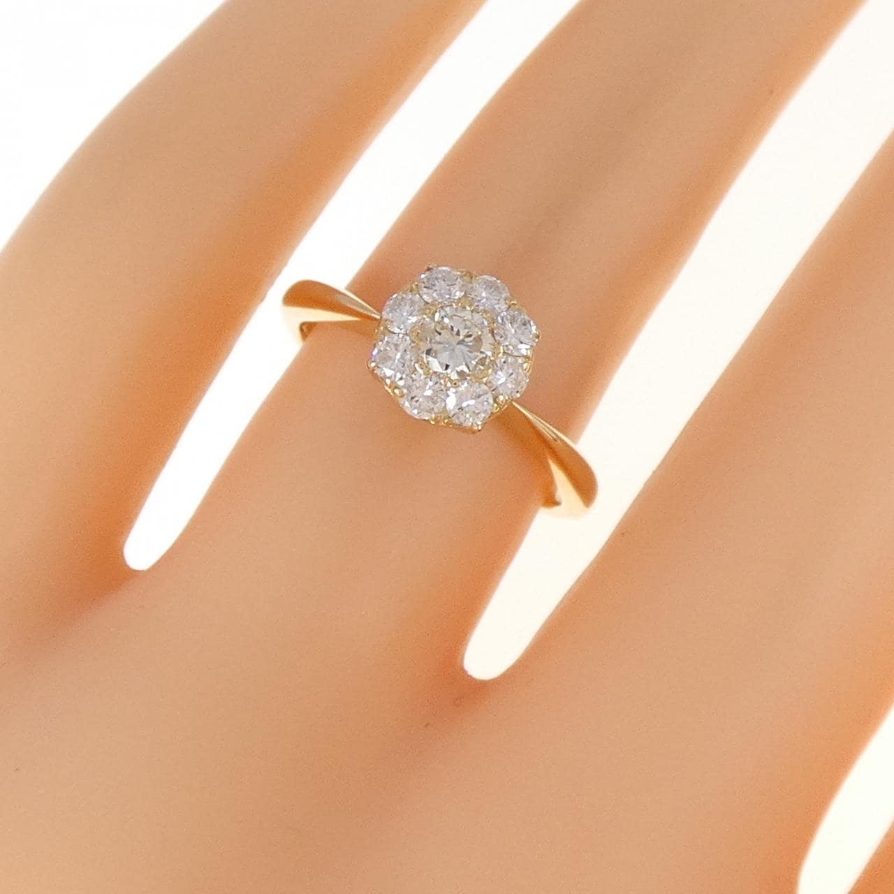 K18YG ダイヤモンド リング 0.51CT