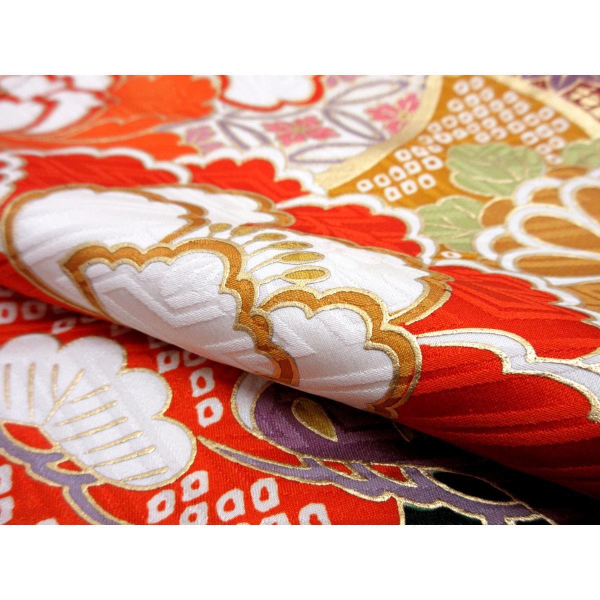 振袖　友禅金彩加工