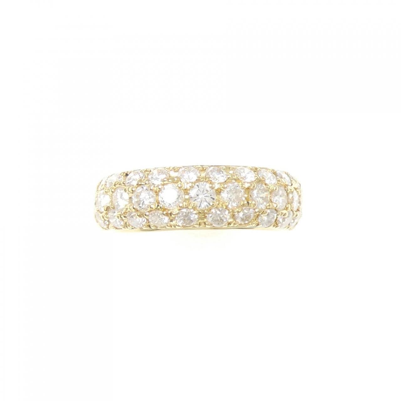 K18YG パヴェ ダイヤモンド リング 1.00CT