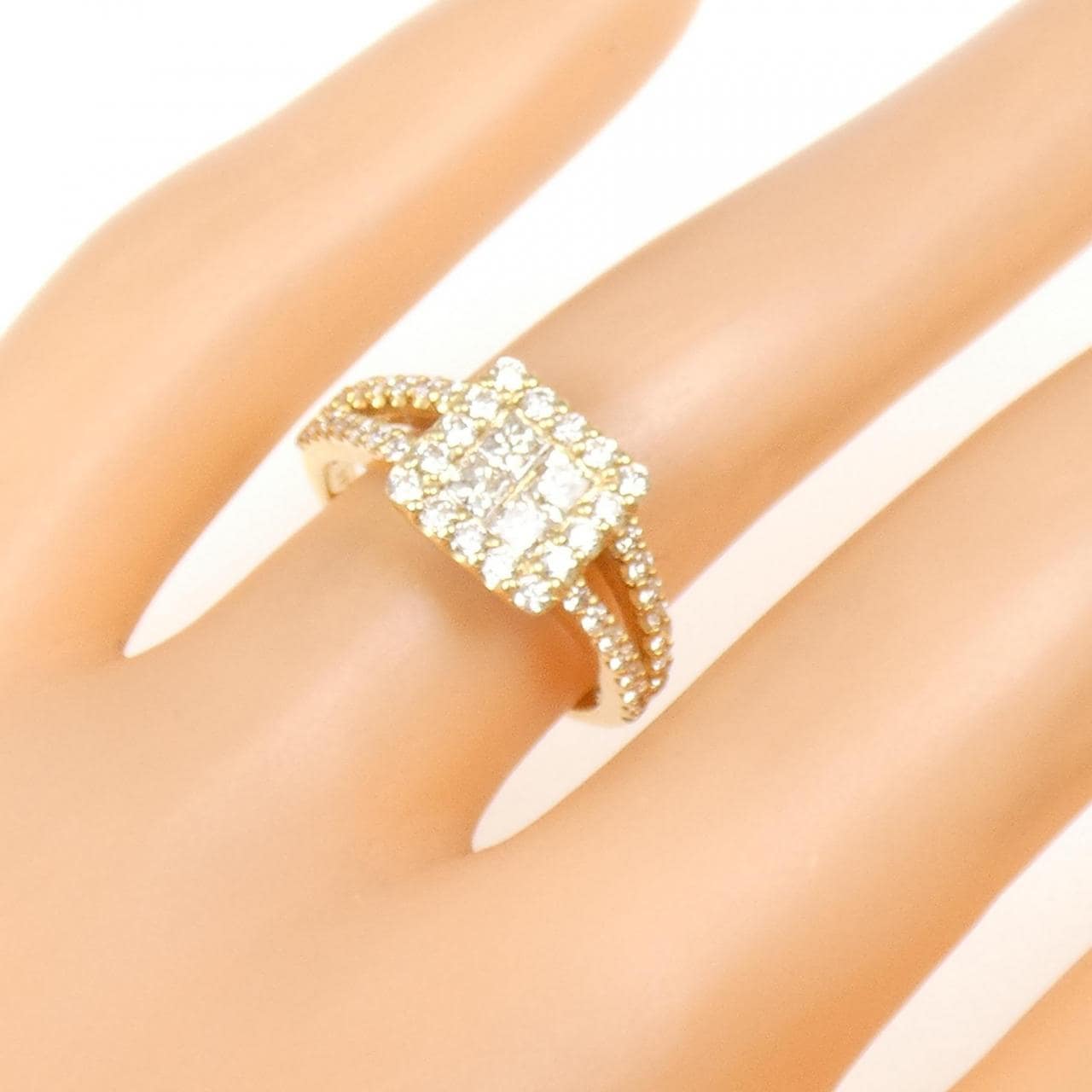 K18YG ダイヤモンド リング 1.00CT