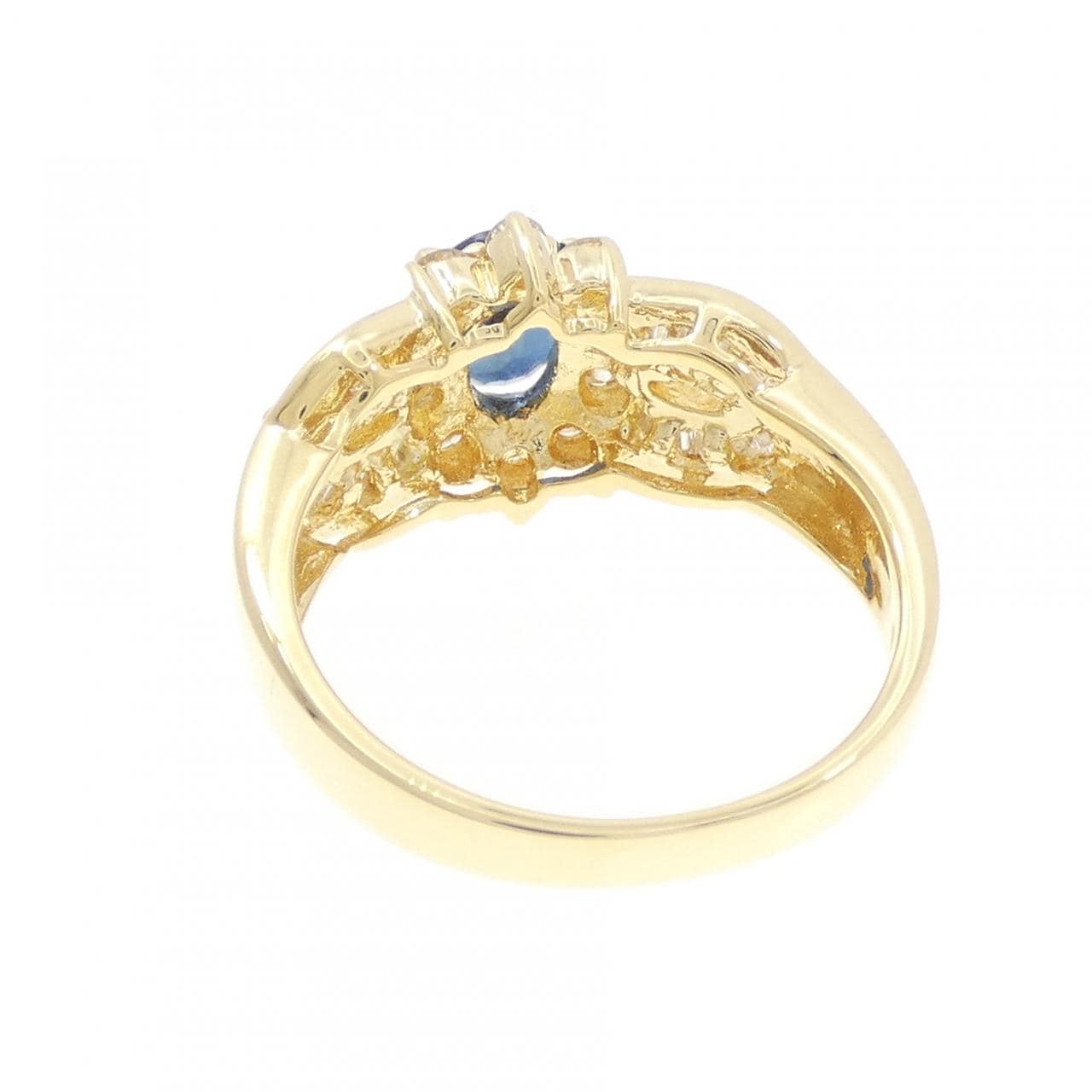 K18YG サファイヤ リング 0.89CT
