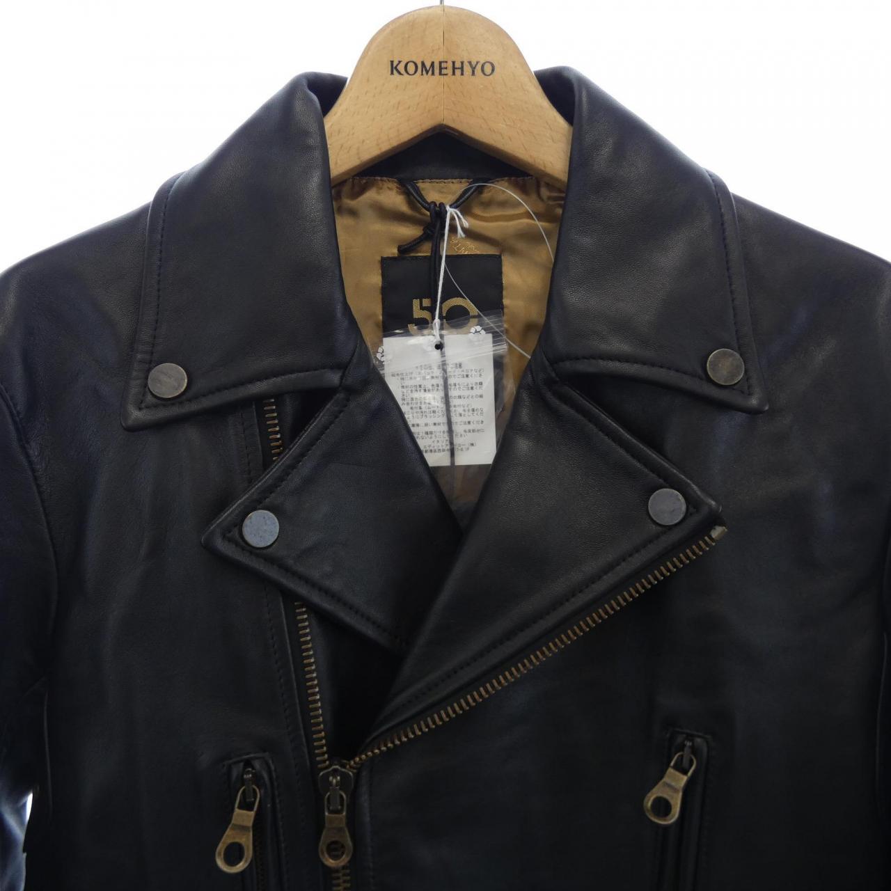 チンクアンタ Cinquanta レザーライダースジャケット