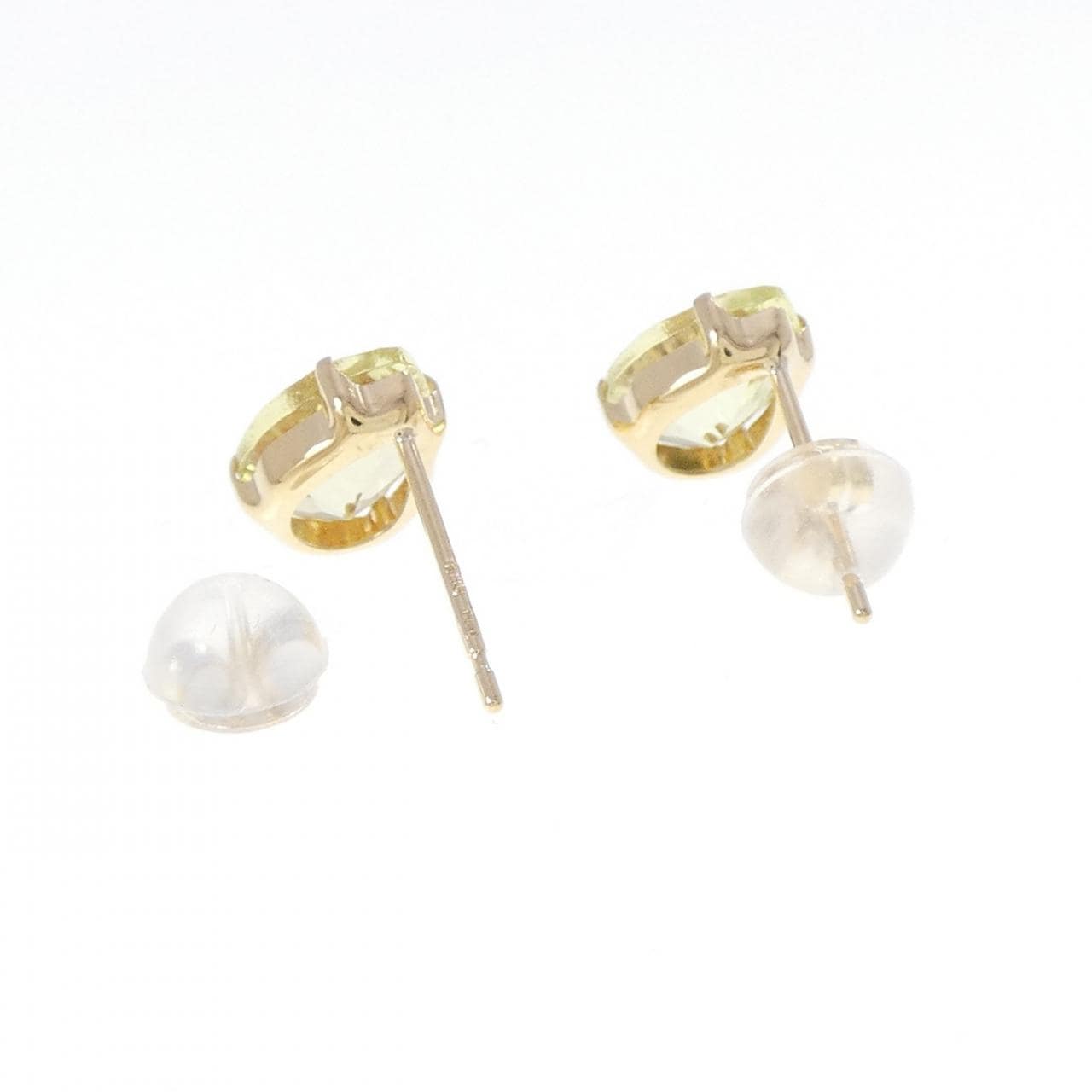 K18YG クオーツ ピアス 2.00CT