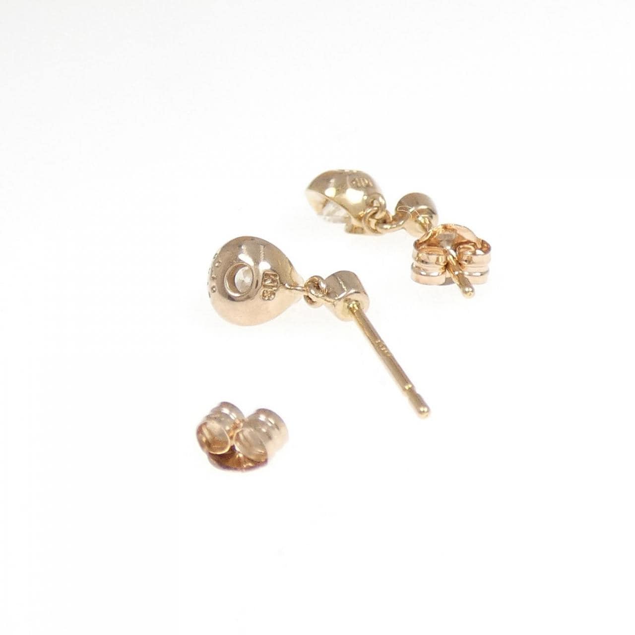 K18PG鑽石耳環 0.226CT