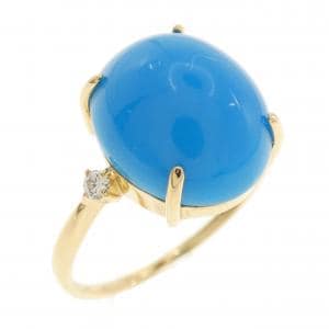 K18YG ターコイズ リング 5.04CT