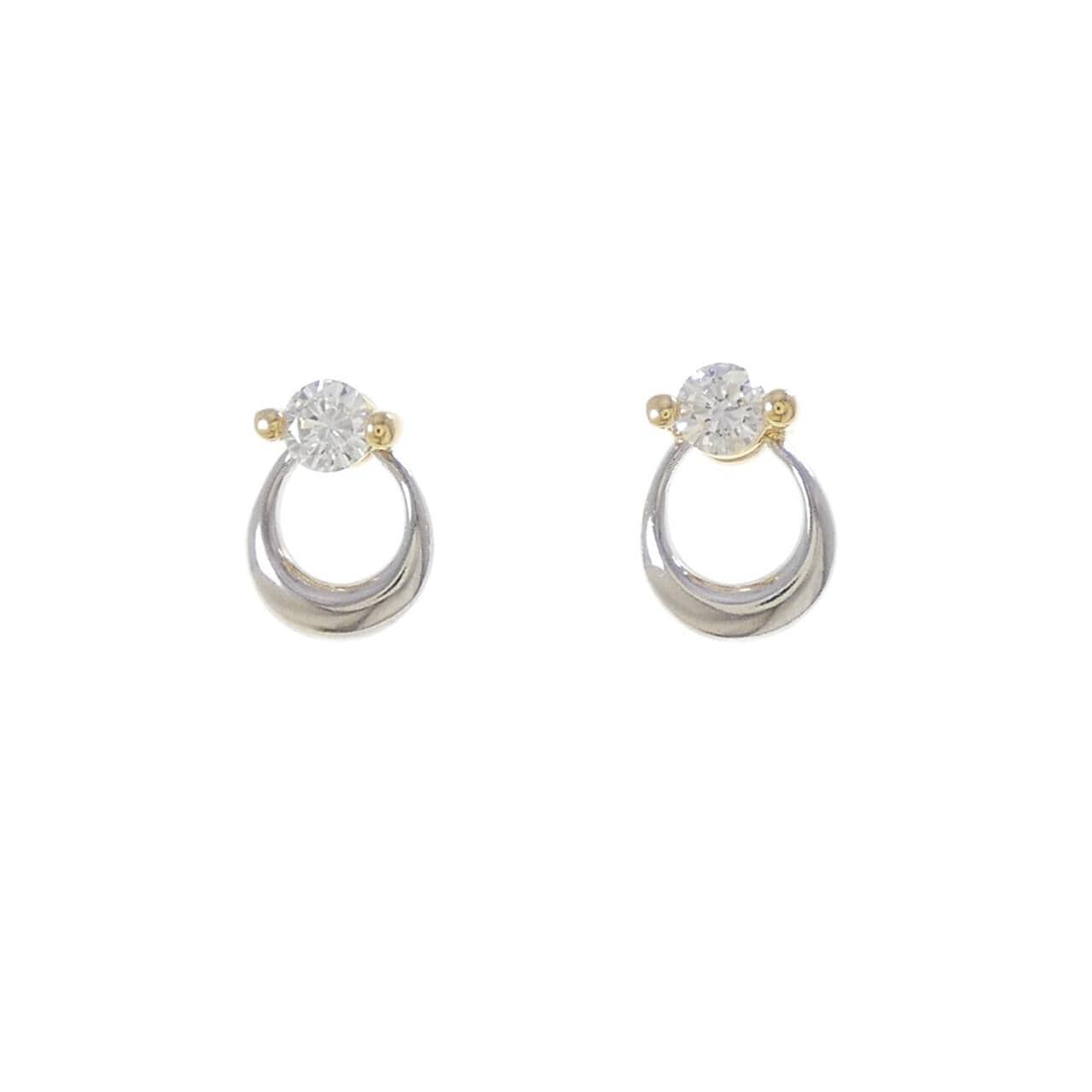 星の砂 ダイヤモンド ピアス 0.32CT