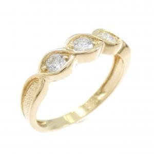 K18YG ダイヤモンド リング 0.30CT