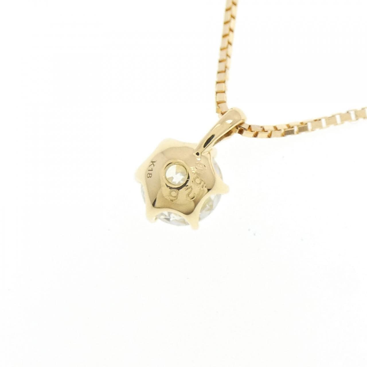 【新品】K18YG ダイヤモンド ネックレス 0.526CT H SI2 VG