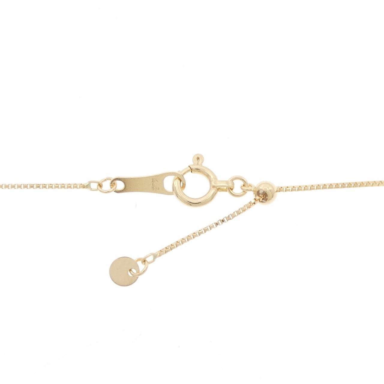 K18YG ホースシュー ダイヤモンド ネックレス 0.10CT