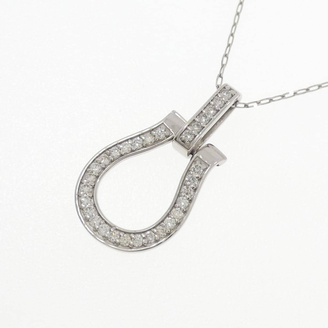 【新品】PT900/PT850 ダイヤモンド ネックレス 0.20CT