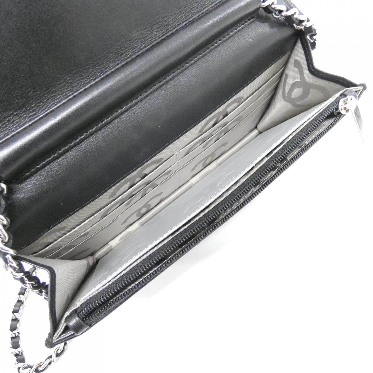 シャネル カンボン ライン 46646 チェーンウォレット