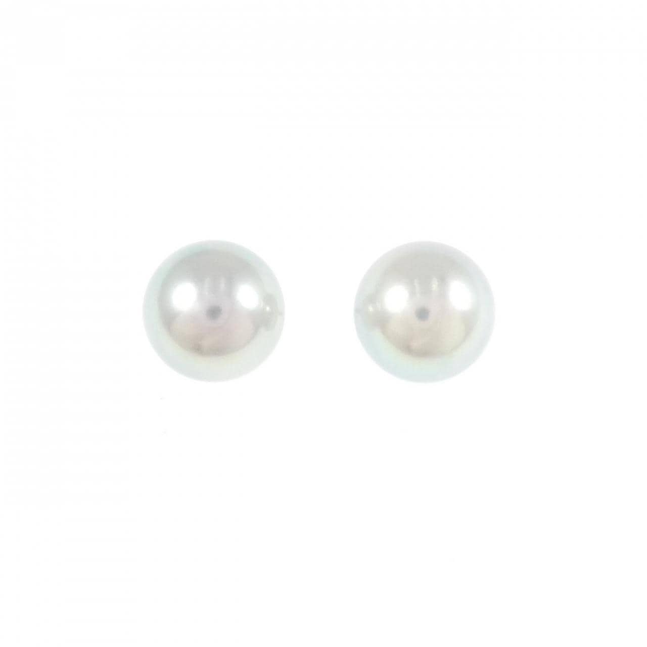 PT900 アコヤパール ピアス 7.6mm