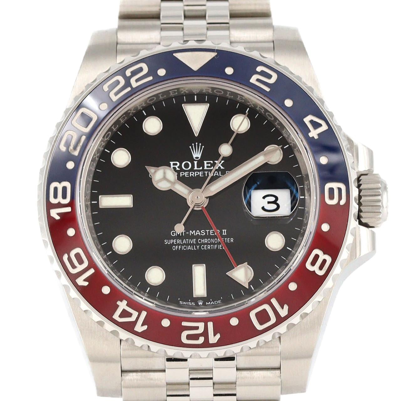 ロレックス GMTマスターⅡ 126710BLRO・5 SS 自動巻 ランダム番