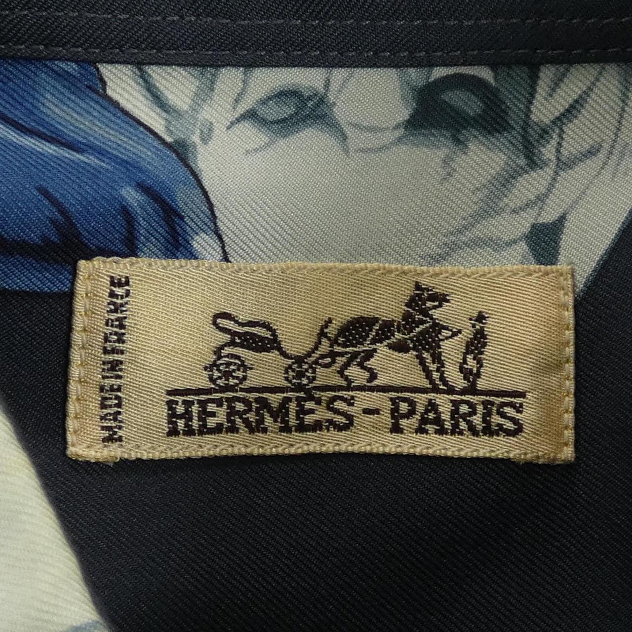 【ヴィンテージ】エルメス HERMES LA FONTAINE DE BARTHOLDI ツイルレーヌ シャツ
