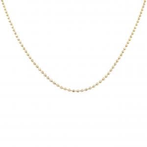 K18YG ボール チェーン ネックレス