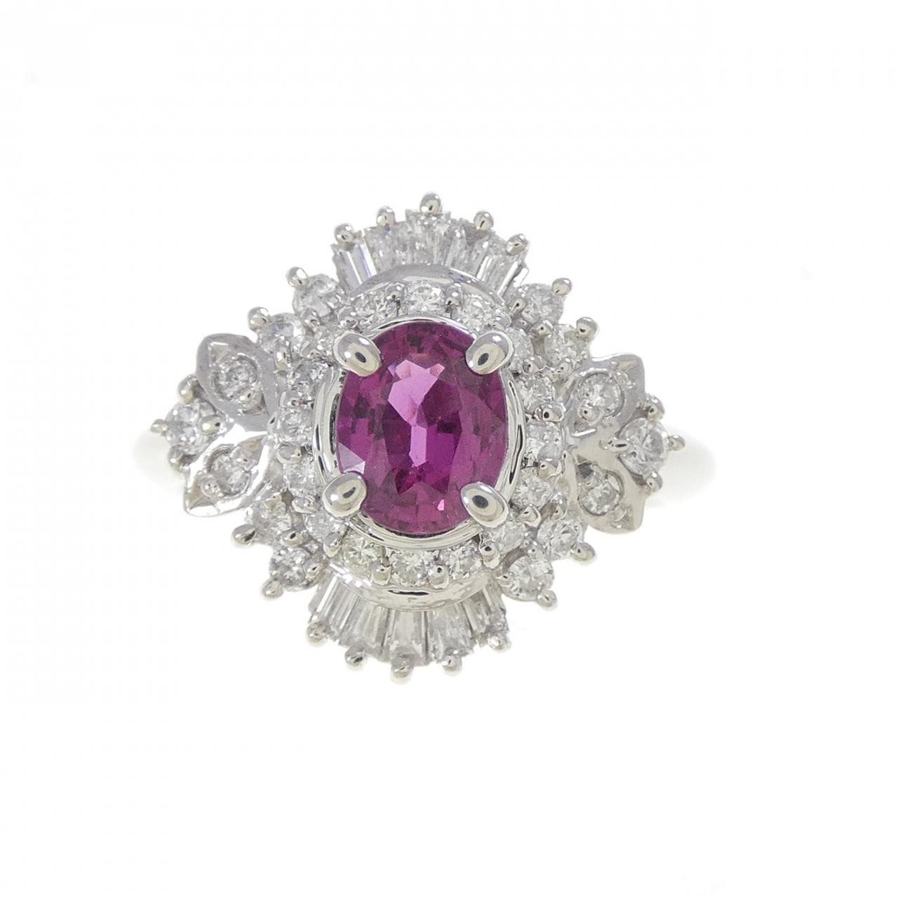 PT900 ルビー リング 0.77CT