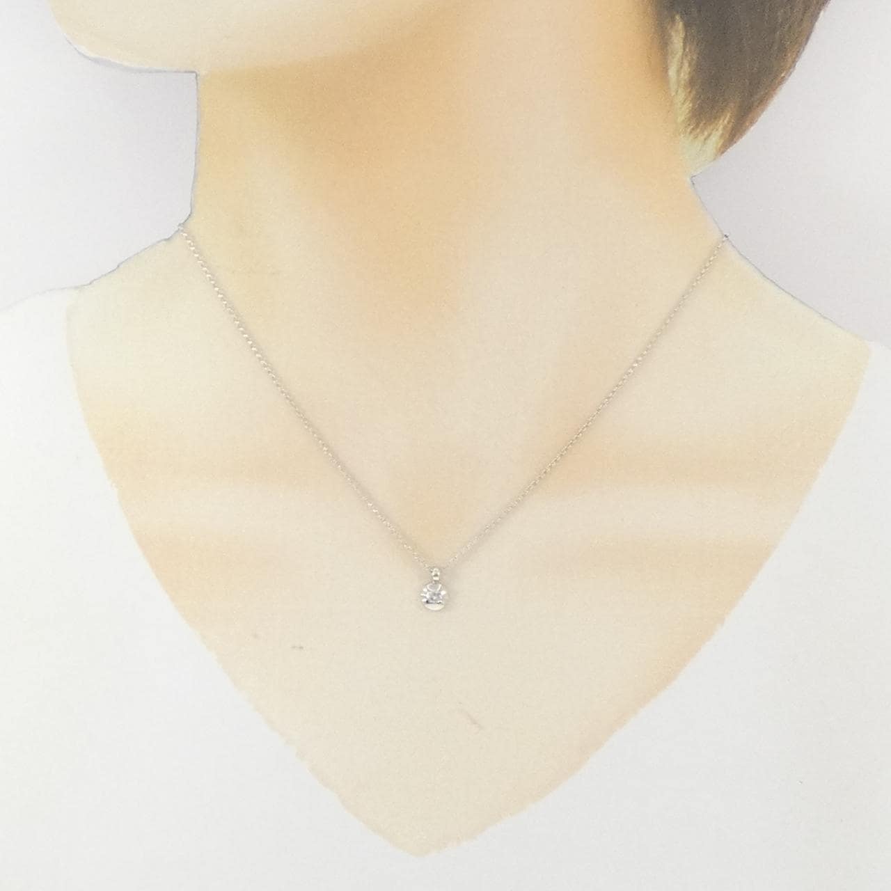 PT850 ダイヤモンド ネックレス 0.07CT