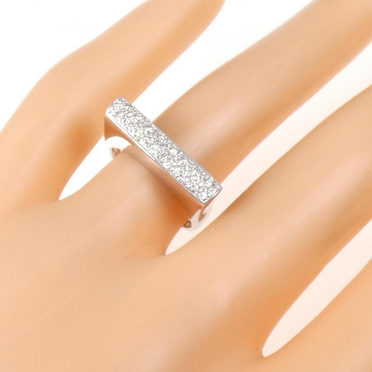 K18WG ダイヤモンド リング 0.28CT